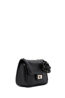 Women's Black Long Strap Mini Classic Crossbody Bag | Derimod