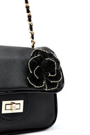 Women's Black Long Strap Mini Classic Crossbody Bag | Derimod