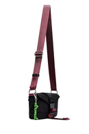 Kadın Siyah Uzun Askılı Mini Kumaş Çapraz Çanta | Derimod