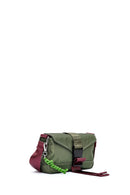 Women's Green Long Strap Mini Fabric Crossbody Bag | Derimod