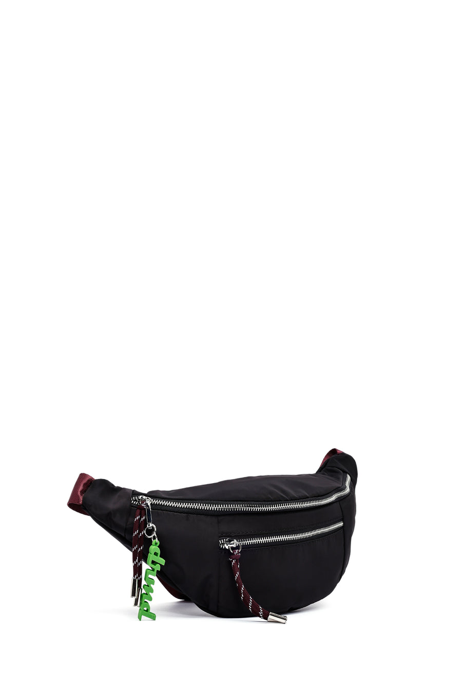 Women's Black Mini Fabric Crossbody Bag