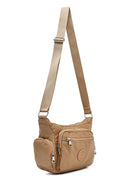 Kadın Bej Kumaş Çapraz Çanta | Derimod