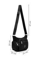 Kadın Siyah Kumaş Çapraz Çanta | Derimod