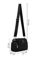 Kadın Siyah Kumaş Çapraz Çanta | Derimod