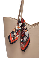 Women's Beige Accessory Detailed Shoulder Bag | Derimod