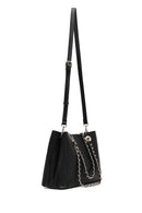 Kadın Siyah Uzun Askılı Baskılı Omuz Çantası | Derimod