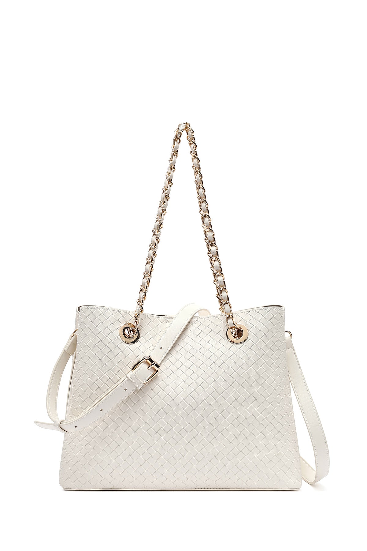 Kadın Krem Uzun Askılı Baskılı Omuz Çantası 25SBD277426 | Derimod