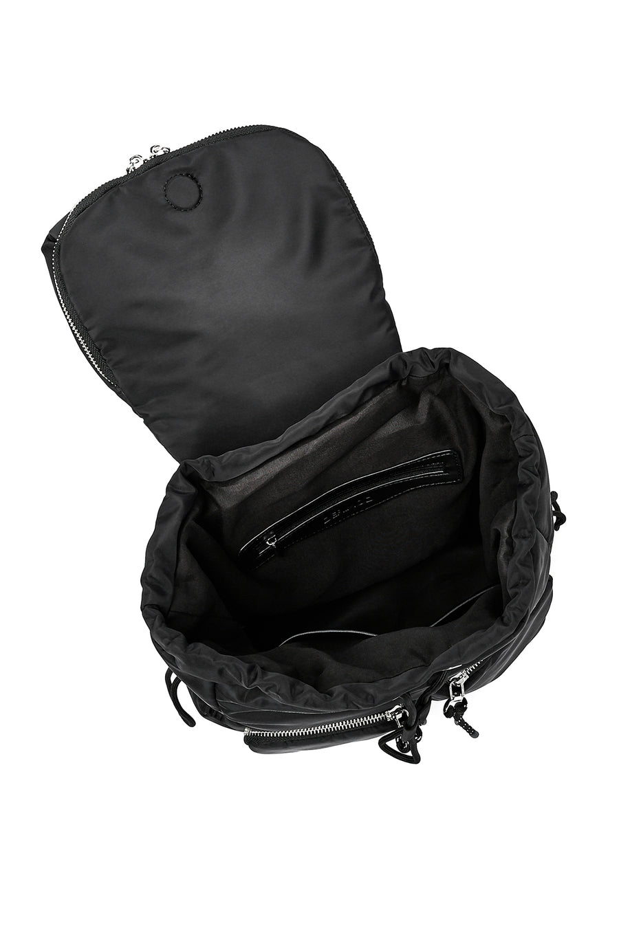 Women's Black Fabric Backpack