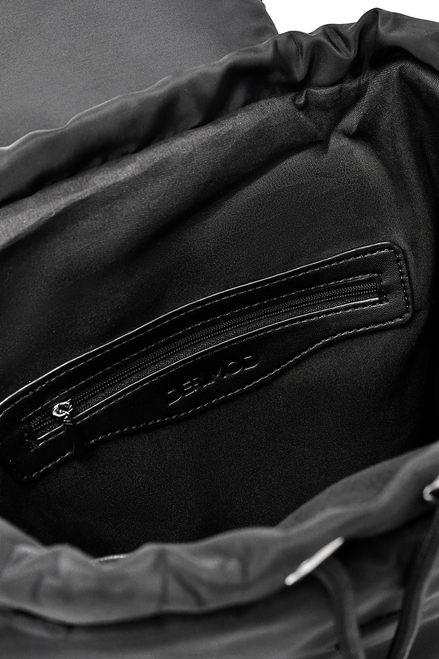 Women's Black Fabric Backpack