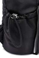 Kadın Siyah Kumaş Sırt Çantası | Derimod