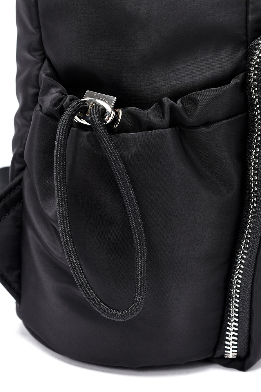 Women's Black Fabric Backpack
