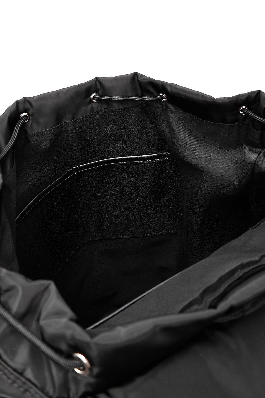 Women's Black Fabric Backpack