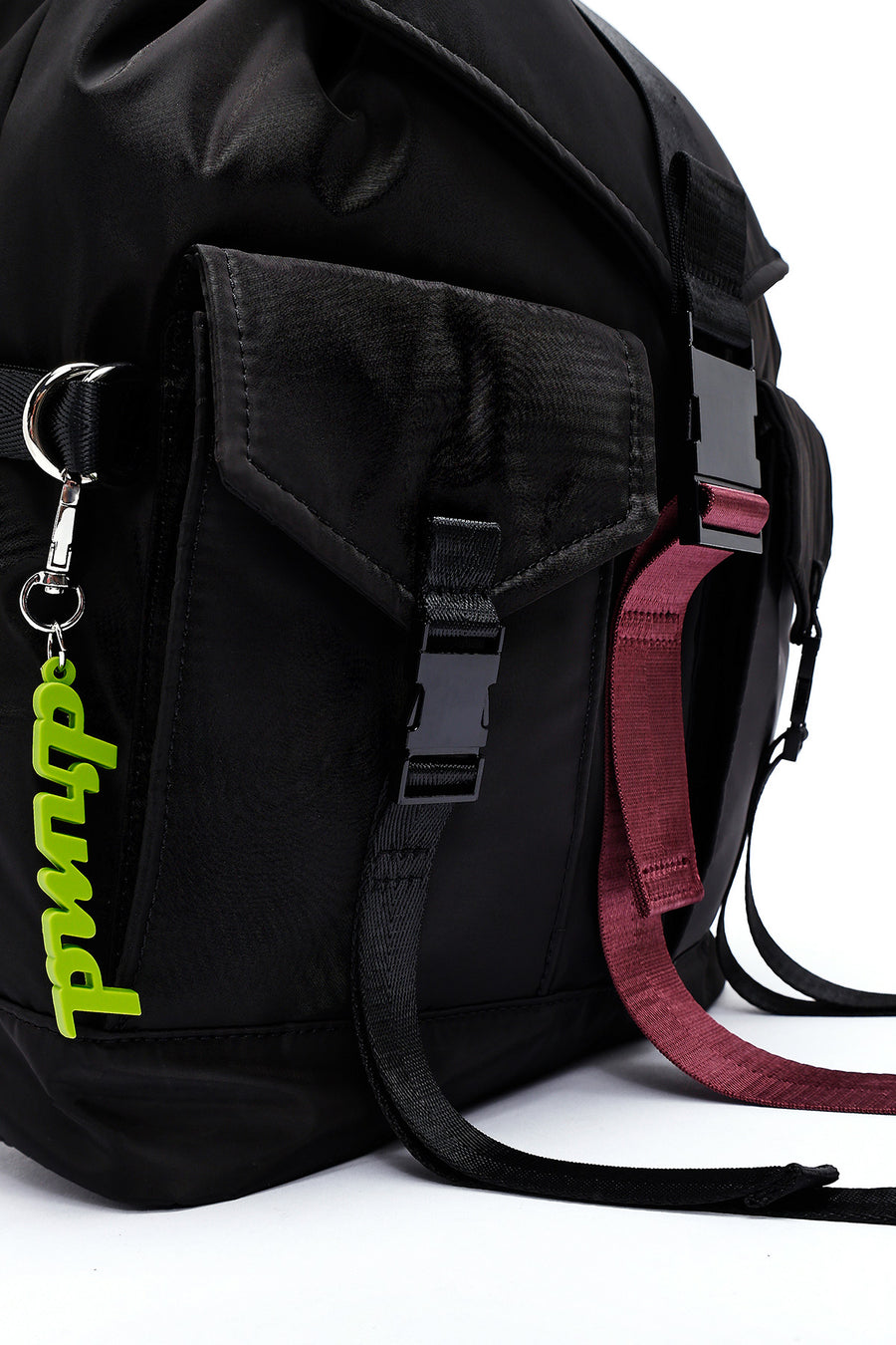 Women's Black Fabric Backpack