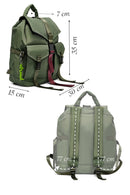 Kadın Yeşil Kumaş Sırt Çantası | Derimod