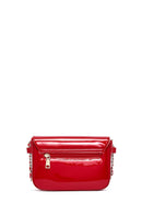 Kadın Kırmızı Uzun Askılı Rugan Çapraz Çanta | Derimod