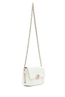 Kadın Beyaz Uzun Askılı Rugan Çapraz Çanta | Derimod