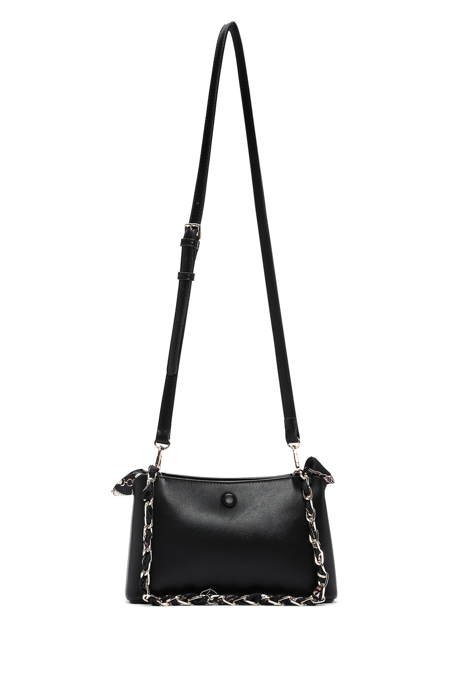 Women's Black Long Strap Shoulder Bag