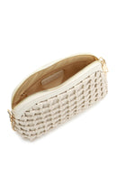Women's Beige Knitted Patterned Long Strap Crossbody Bag | Derimod