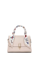 Kadın Krem Uzun Askılı Aksesuar Detaylı Kol Çantası | Derimod