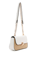 Women's Cream Long Straw Shoulder Bag | Derimod