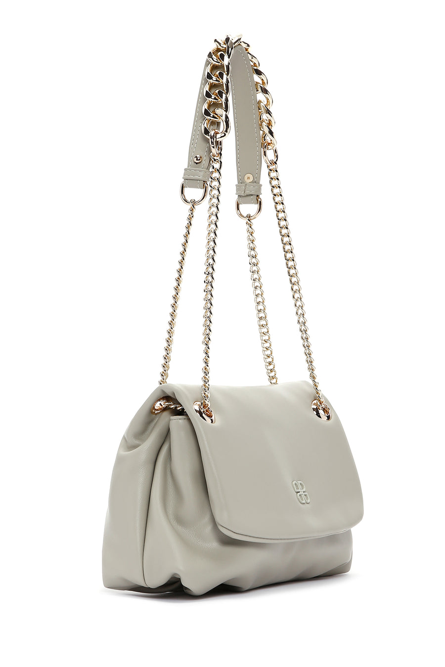 Women's Green Long Chain Strap Shoulder Bag