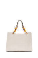 Kadın Krem Uzun Askılı Kapitone Klasik Kol Çantası | Derimod