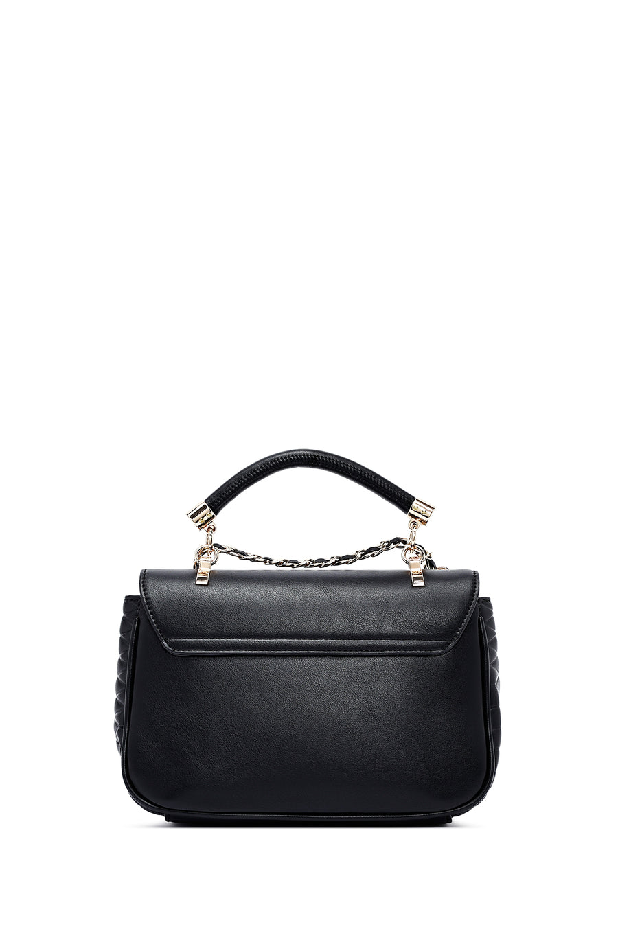 Women's Black Long Strap Quilted Crossbody Bag