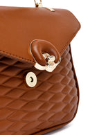 Kadın Taba Uzun Askılı Kapitone Çapraz Çanta | Derimod