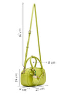 Kadın Yeşil Uzun Askılı Aksesuarlı Mini Kol Çantası | Derimod