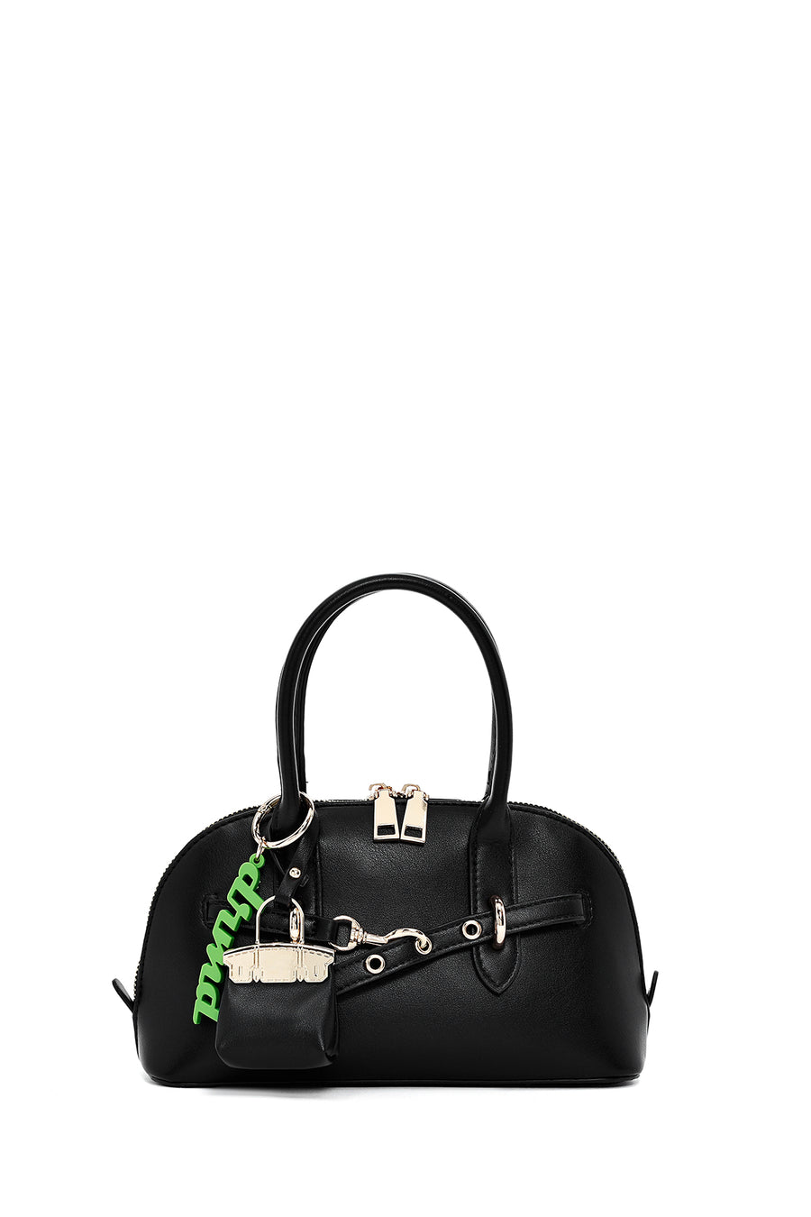 Women's Black Long Strap Accessory Mini Handbag