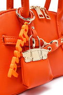 Kadın Turuncu Uzun Askılı Aksesuarlı Mini Kol Çantası | Derimod
