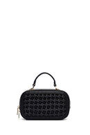 Kadın Siyah Uzun Askılı Örgülü Çapraz Çanta | Derimod