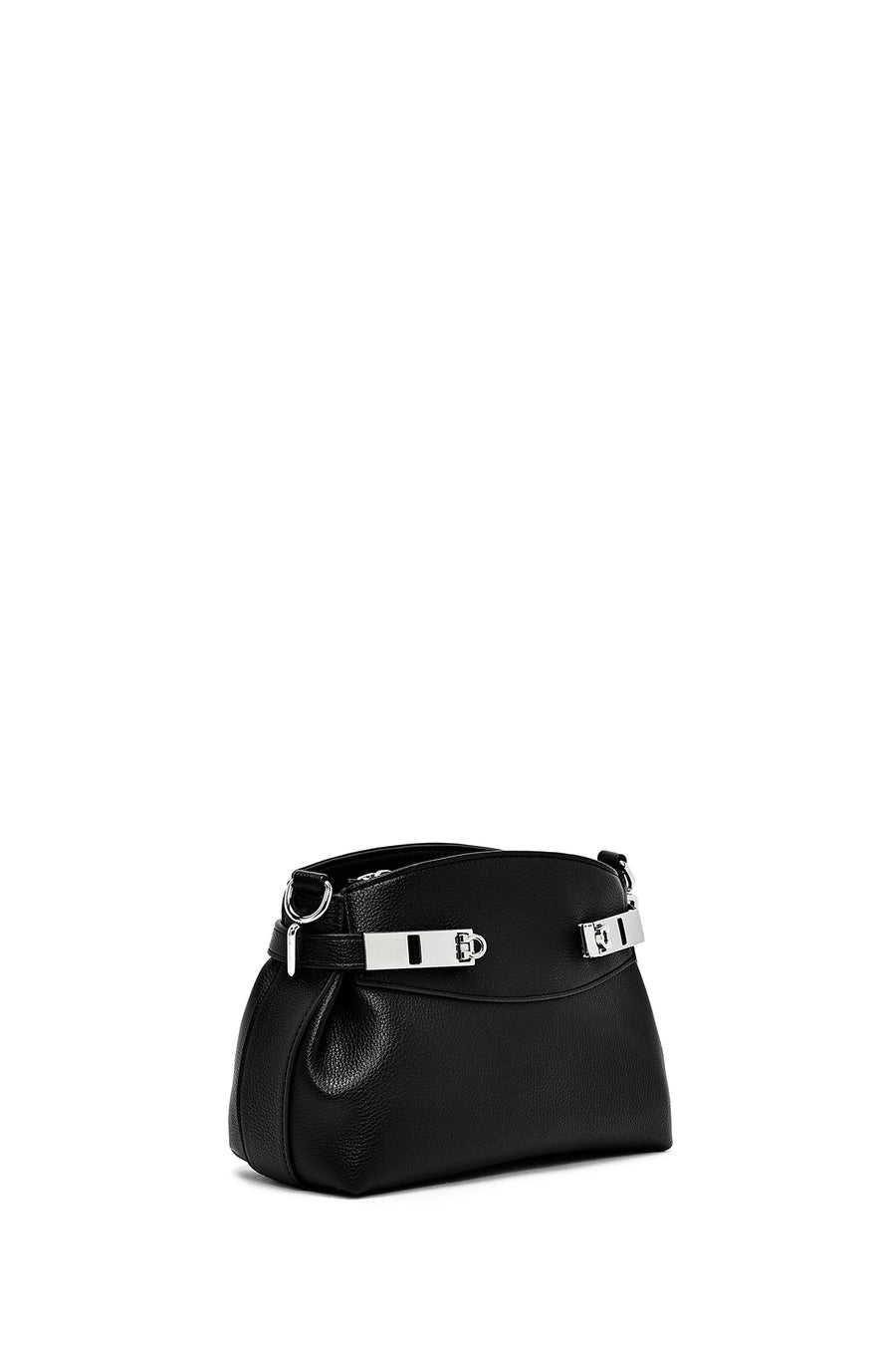 Women's Black Long Strap Crossbody Bag