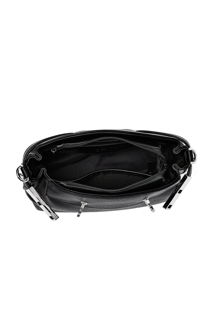 Women's Black Long Strap Crossbody Bag