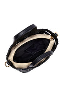 Kadın Siyah Uzun Askılı Örgü Kol Çantası | Derimod