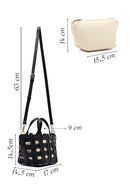 Kadın Siyah Uzun Askılı Örgü Kol Çantası | Derimod