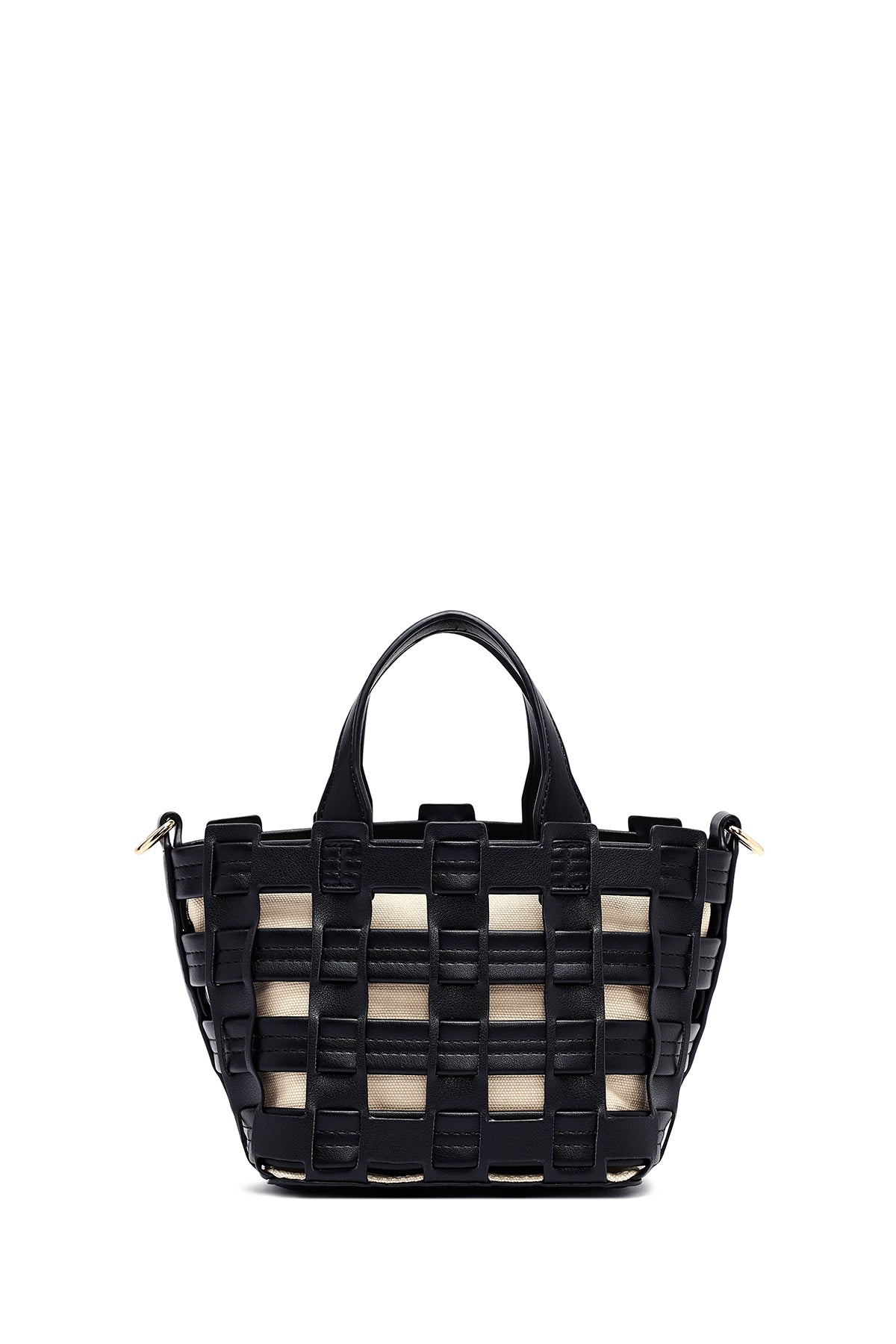 Kadın Siyah Uzun Askılı Örgü Kol Çantası