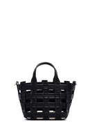 Kadın Siyah Uzun Askılı Örgü Kol Çantası | Derimod