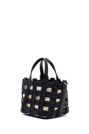 Kadın Siyah Uzun Askılı Örgü Kol Çantası | Derimod