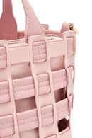 Woman Pink Long Strap Knitted Shoulder Bag | Derimod