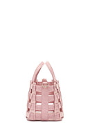 Woman Pink Long Strap Knitted Shoulder Bag | Derimod