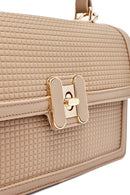 Kadın Vizon Uzun Askılı Baskılı Çapraz Çanta | Derimod