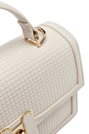 Kadın Krem Uzun Askılı Baskılı Çapraz Çanta | Derimod