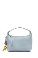 Kadın Mavi Uzun Askılı Aksesuar Detaylı Baskılı Kol Çantası | Derimod