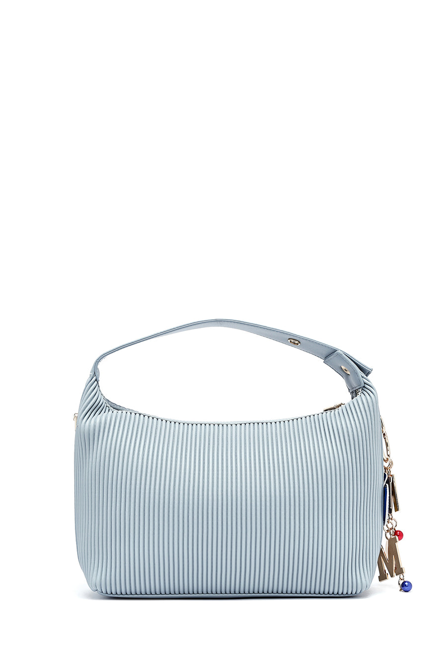 Women's Blue Long Strap Accessory Detailed Printed Handbag