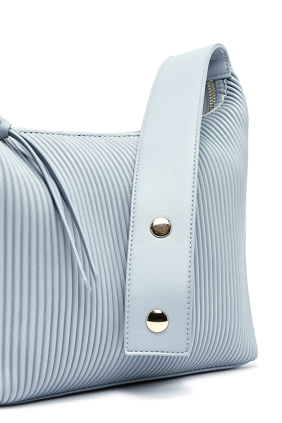 Women's Blue Long Strap Accessory Detailed Printed Handbag
