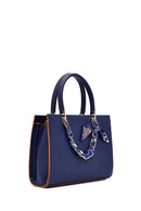 Kadın Lacivert Uzun Askılı Aksesuarlı Kol Çantası | Derimod