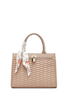 Kadın Krem Uzun Askılı Kapitone Kol Çantası | Derimod