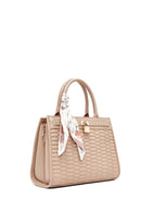 Kadın Krem Uzun Askılı Kapitone Kol Çantası | Derimod