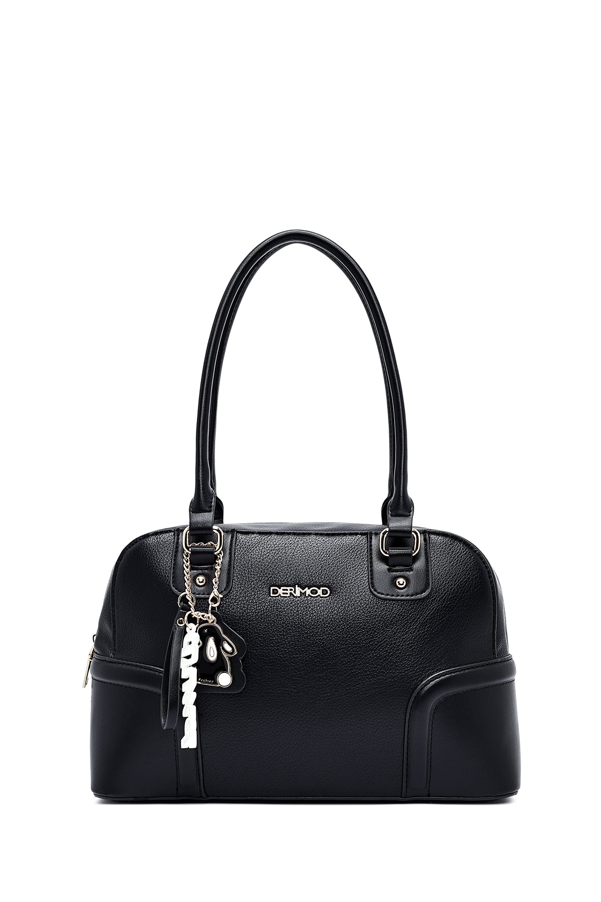 Kadın Siyah Aksesuar Detaylı Omuz Çantası 25SBD285518 | Derimod